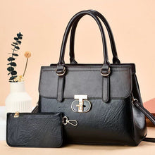 Load image into Gallery viewer, Women's Two-Piece PU Leather Shoulder Bag Set | Crossbody Handbag + Mini Coordinating Bag