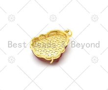 Load image into Gallery viewer, Colorful Jade Laughting Buddha Shape Pendant,18K Gold Filled Buddha Charm,Necklace Buddhism Pendant,27x33mm,Sku#FH174C