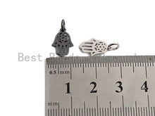 Load image into Gallery viewer, Hollow Out Hamsa Hand Shaped Pendant/Charm, Cubic Zirconia P