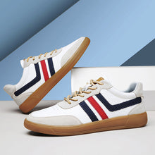 Load image into Gallery viewer, Men's Leather Height-Boosting Sneakers with Rubber Sole - Casual Elevator Shoes