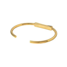 Load image into Gallery viewer, Gold Pearl Bar Bangle Bracelet, Sku#B350