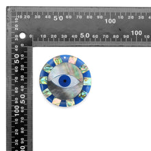 Load image into Gallery viewer, Large Blue Pearl Evil Eye Charm, Sku#LX458