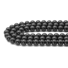Load image into Gallery viewer, High Quality Black Tourmaline Round Smooth Beads, Sku#U1770