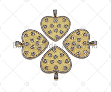Load image into Gallery viewer, CZ Micro Pave Large Dual Color Heart  Sku#L279
