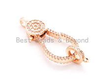 Load image into Gallery viewer, CZ Clear Micro Pave Lobster Clasp with Jumping Ring, SKU#H39
