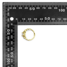Load image into Gallery viewer, Rectangle CZ Gold Silver Diamond Ring, Sku#A141