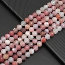 Load image into Gallery viewer, 8mm Fine Cut Red Botswana Agate Round Beads, Sku#U1887