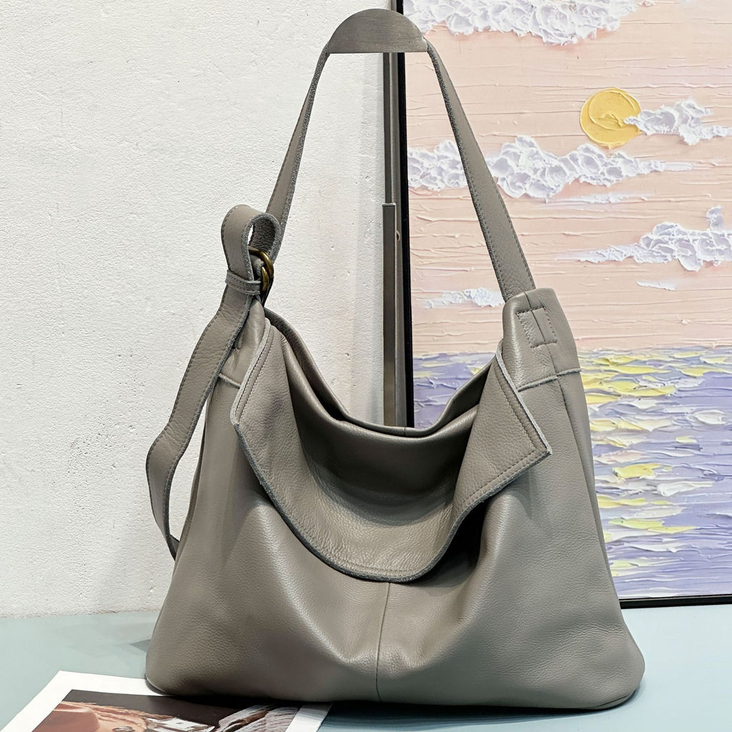 Women's Genuine Leather Crossbody Bag – Urban Minimalist Shoulder Bag