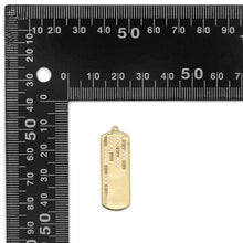 Load image into Gallery viewer, Gold Silver Celebration bar Shape Charm, Sku#B364