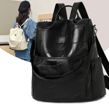 Load image into Gallery viewer, Western-style Minimalist Backpack – PU Leather Casual Travel Bag
