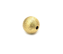 Load image into Gallery viewer, Brushed Gold Round Ball Spacer Beads, Sku#B339