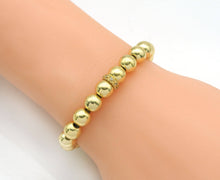 Load image into Gallery viewer, CZ Round Gold Silver Spacer beads, Sku#B341