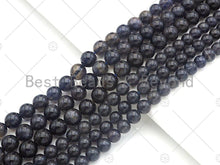 Load image into Gallery viewer, High Quality Genuine Iolite Round Smooth Beads, 6mm/8mm Natural Beads, 15.5'' Full Strand, Sku#U1163