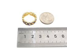Load image into Gallery viewer, Colorful Enamel Cuban Link Chain Ring, sku#X189