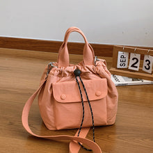 Load image into Gallery viewer, Women's Lightweight Oxford Cloth Shoulder Bag - Versatile Everyday Bucket Bag