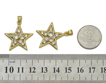 Load image into Gallery viewer, Large CZ Five Point Star Charm, Sku#JL114