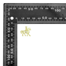 Load image into Gallery viewer, CZ Gold Horse Charm Pendant, Sku#LK1198
