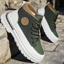 Load image into Gallery viewer, Men's Lightweight Breathable Canvas Sneakers - Casual Lace-Up Athletic Shoes