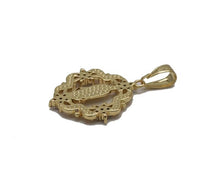 Load image into Gallery viewer, Gold CZ Virgin Mary Flower Charm, Sku#LK707