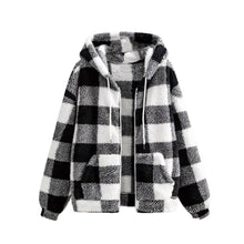 Load image into Gallery viewer, Fashionable Casual Zip-up Plush Hoodie With Long Sleeves
