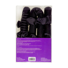 Load image into Gallery viewer, Goody Black Overnight Heatless Hair Curler Set with Claw Clip and Satin Scrunchies, No Heat, 4 Ct