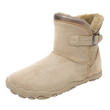 Load image into Gallery viewer, Women's Flat Ankle Boots | Non-Slip Suede Casual Buckle Boots | Sizes 35–46