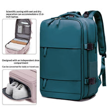 Load image into Gallery viewer, Men's Waterproof Laptop Backpack | Travel &amp; Business Nylon Bag with Dry-Wet Separation