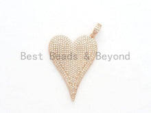 Load image into Gallery viewer, CZ Large Heart Pendant, Sku#F559