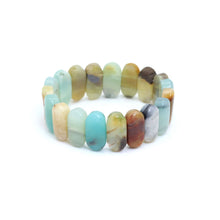 Load image into Gallery viewer, 10x20mm Amazonite Rectangle Stretchy Bracelet, Sku#U1997