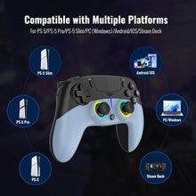 Load image into Gallery viewer, Wireless PS5 Controller with Hall Effect Sticks, RGB Lighting, Motion Control, Dual Vibration for PC