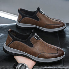 Load image into Gallery viewer, Men's Soft Leather Business Casual Breathable Dress Shoes - British Style Round Toe Slip-On Loafers