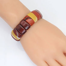 Load image into Gallery viewer, 11x20mm Curved Rectangle Stretchy Bracelet, Sku#U1994