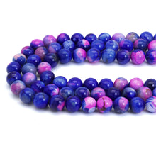 Load image into Gallery viewer, 14mm Pink Blue Agate Round Smooth Beads, Sku#U1848