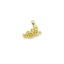 Load image into Gallery viewer, Gold Yellow Butterfly Charm, Sku#LK869