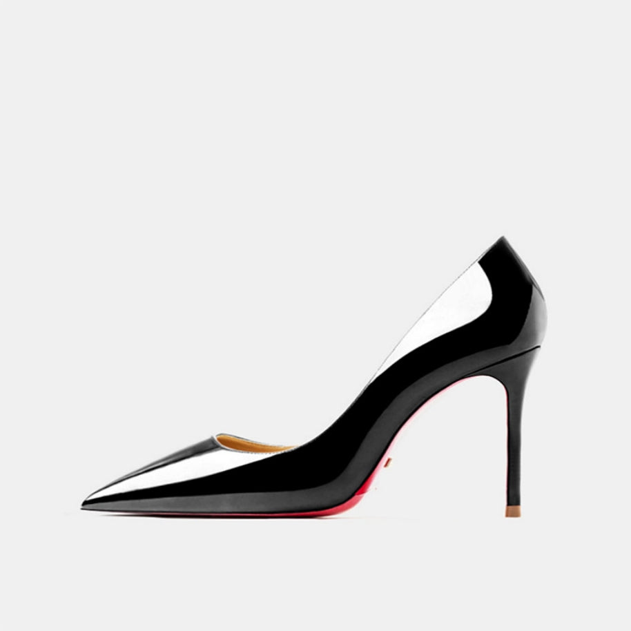 Women's Patent Leather Pointed Toe Stiletto Heels | 8cm & 10cm Heel