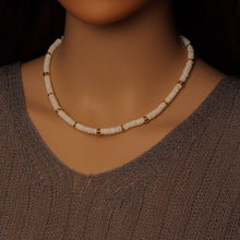 Load image into Gallery viewer, Tridacna Stone Necklace, EF548