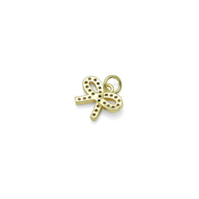 Load image into Gallery viewer, Gold Clear CZ Bowknot Charm Pendant, Sku#LK974