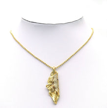Load image into Gallery viewer, CZ Leaf Shape Charm, Sku#LX35c