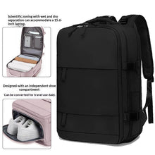 Load image into Gallery viewer, Men's Waterproof Laptop Backpack | Travel &amp; Business Nylon Bag with Dry-Wet Separation