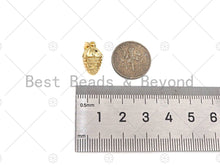Load image into Gallery viewer, 18k Gold Color Pinecone Shape Pendant, Dainty Gold Acorn Pendant, Christmas Charm Pendant,14x8mm, Sku#LK207