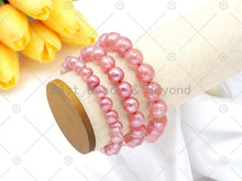 Load image into Gallery viewer, Mystic Pink Quartz Stretchy Bracelet, EF70