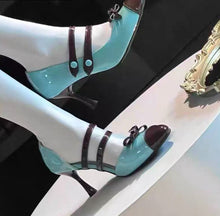 Load image into Gallery viewer, Women's Sweet Side Cut-Out High Heels - Buckle Closure Platform Pumps