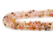 Load image into Gallery viewer, Natural Golden Quartz Rondelle Smooth Beads, 4x6mm, Sku#U141