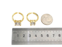 Load image into Gallery viewer, 18K Gold Filled Cubic Zirconia Solitaire Ring, Sku#X180C