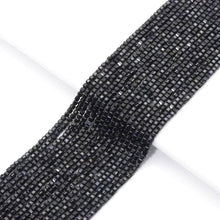Load image into Gallery viewer, Genuine Black Tourmaline Faceted Cube Beads, 2.5mm, Sku#U1538