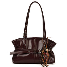 Load image into Gallery viewer, Oil-Waxed PU Leather Bucket Bag