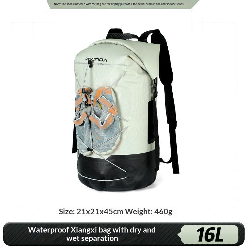 IPX7 Waterproof Backpack with Dry-Wet Separation - 16L/26L/36L Outdoor Adventure Bag