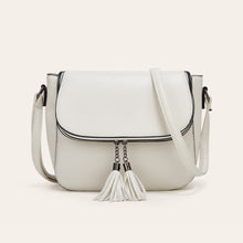 Load image into Gallery viewer, European And American-style Fashionable Flip-top Saddle Bag With Tassels