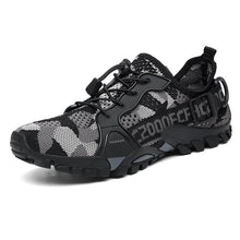 Load image into Gallery viewer, Men's Flyknit Hiking Shoes – Lightweight Non-Slip Outdoor Sneakers with Elastic Closure