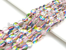 Load image into Gallery viewer, Aura Pinkish Rainbow Spectrolite Quartz, 8mm/10mm Round beads, sku#U599C